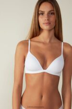 Underwear CA Intimissimi Women Tiziana Microfibre Triangle Bra 001-White DD6R6T833
