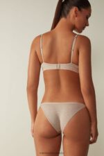 Underwear CA Intimissimi Women Tiziana Natural Cotton Triangle Bra 112I-Natural Blend DD6R6T716 - Image 5