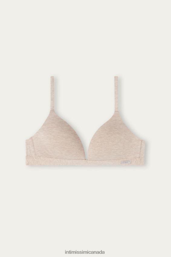 Underwear CA Intimissimi Women Tiziana Natural Cotton Triangle Bra 112I-Natural Blend DD6R6T716 - Image 6