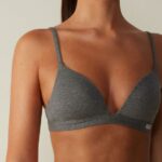 Underwear CA Intimissimi Women Tiziana Natural Cotton Triangle Bra 616I-Cloud Grey Blend DD6R6T723